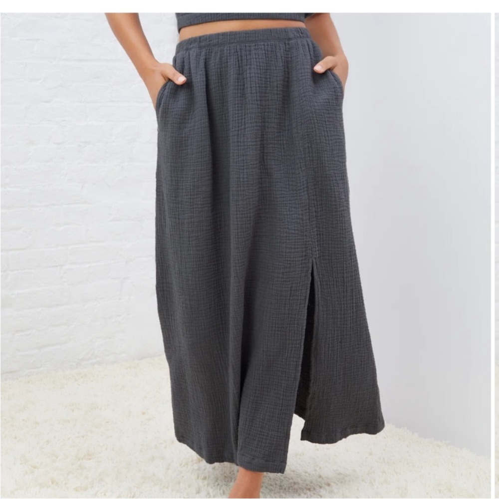 Charcoal Maxi Skirt